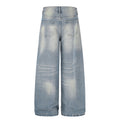 American-style streetwear harem pants Front & Back Crease Wide Leg Silhouette