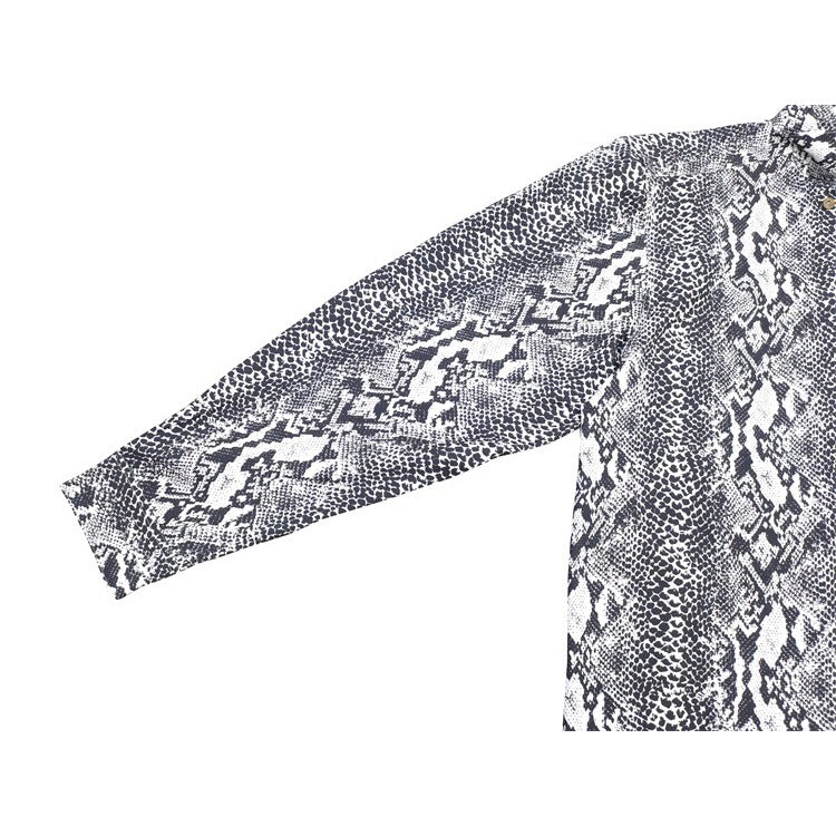 GUILTYPARTIES TIGER Long sleeved shirt Snake Hawaiian print long-sleeved shirt for men and women