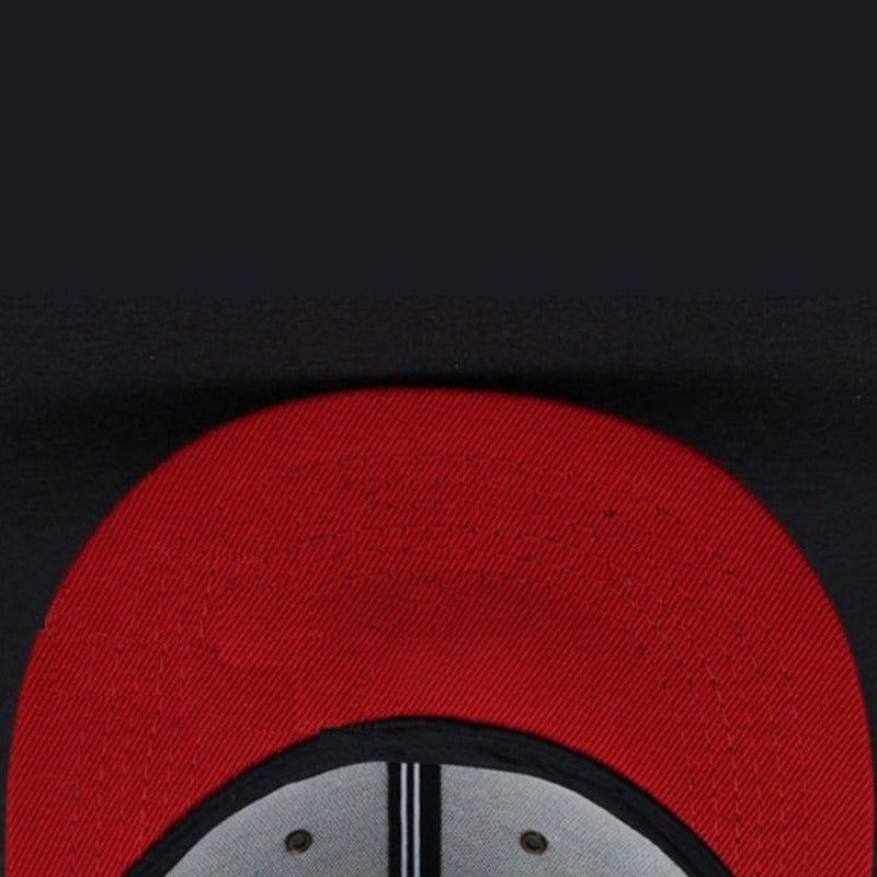 Trendy flat brimmed snapback hatsbiggie large letter embroider breathable