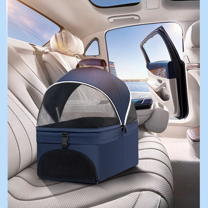 Pet Stroller 2026 Portable Pet Cart Separable Dog Cat Cat Bag Small and Medium Dogs Outdoor Out Cross Border Cart