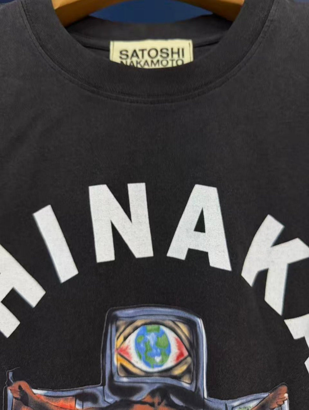 Satoshi Nakamoto t shirt High-quality heavyweight streetwear with a vintage, distressed aesthetic.