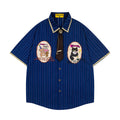 Unisex vintage T-shirt Polo shirt with a stand-up collar