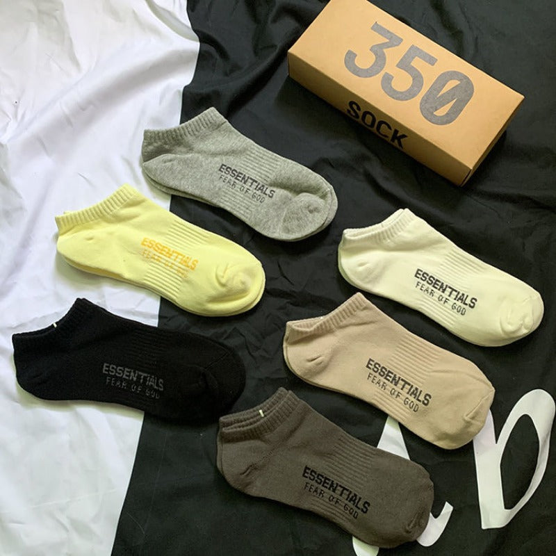 Men socks spring and summer lettersocks