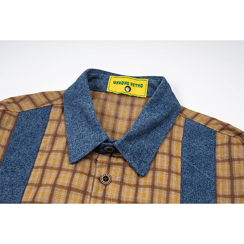 Unisex vintage T-shirt Polo shirt with a stand-up collar
