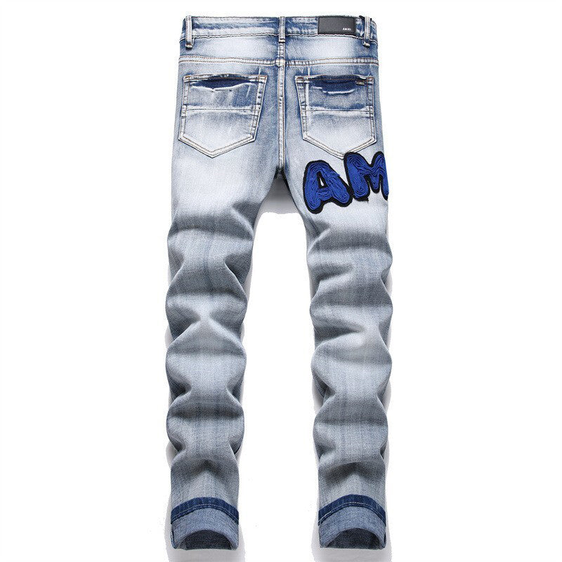 AMIRI Jeans High-quality distressed pure cotton