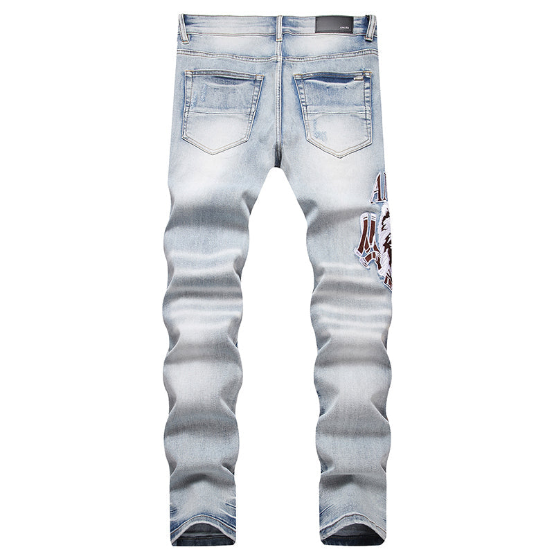 AMIRI Jeans High-quality distressed pure cotton