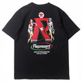 Mens T-shirt Vintage Represent cheerleader-style graphic print
