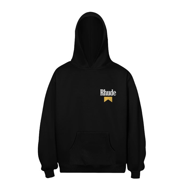 RHUDE Hoodie Front & Back Cupid Angel Graphic