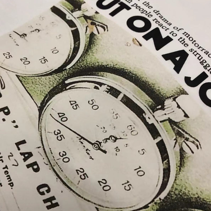 RHUDE T Shirts Old Race Gauge Front & Back Print