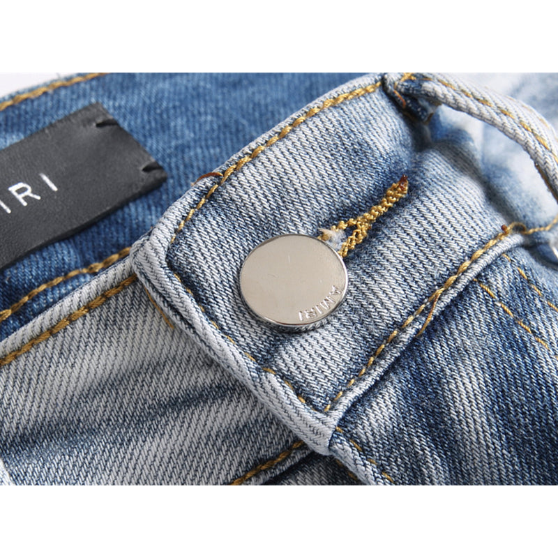 AMIRI Jeans High-quality distressed pure cotton