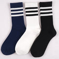 Men socks summer stripes cotton long tube
