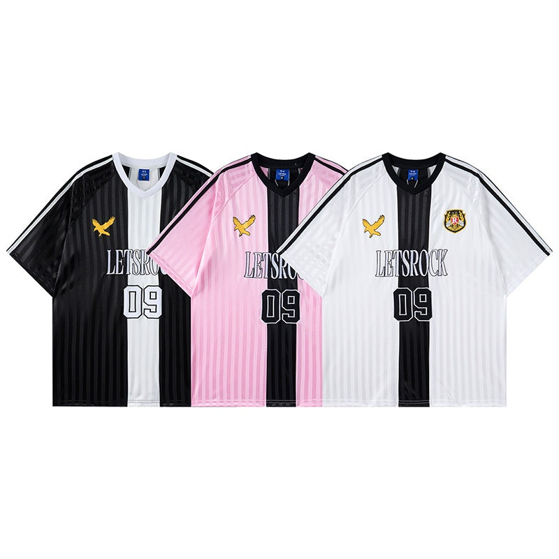 Unisex vintage T-shirts No. 9 Stylish Striped Design