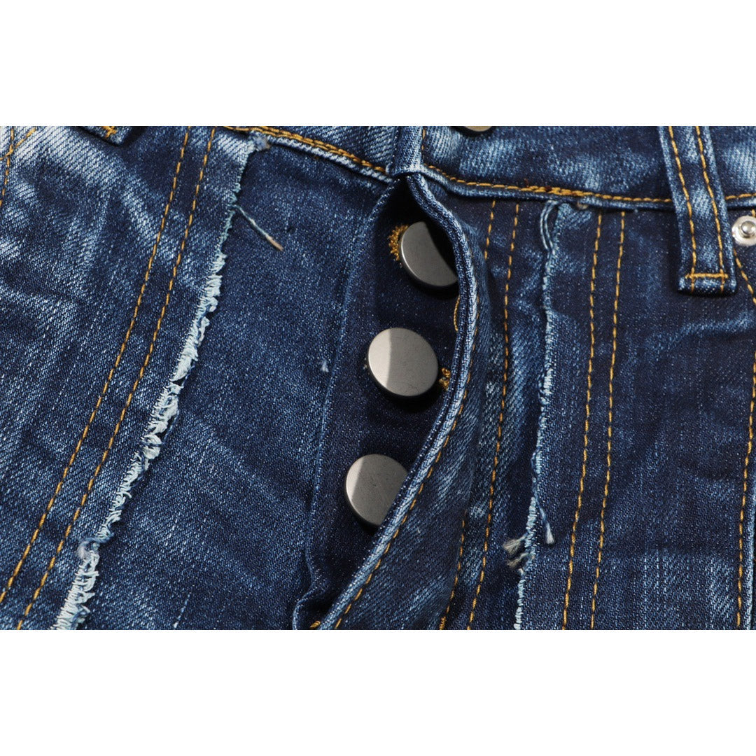 AMIRI Jeans Slim Fit Stretch Ripped Jeans