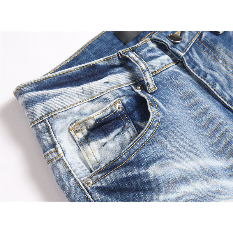 AMIRI Jeans High-quality distressed pure cotton