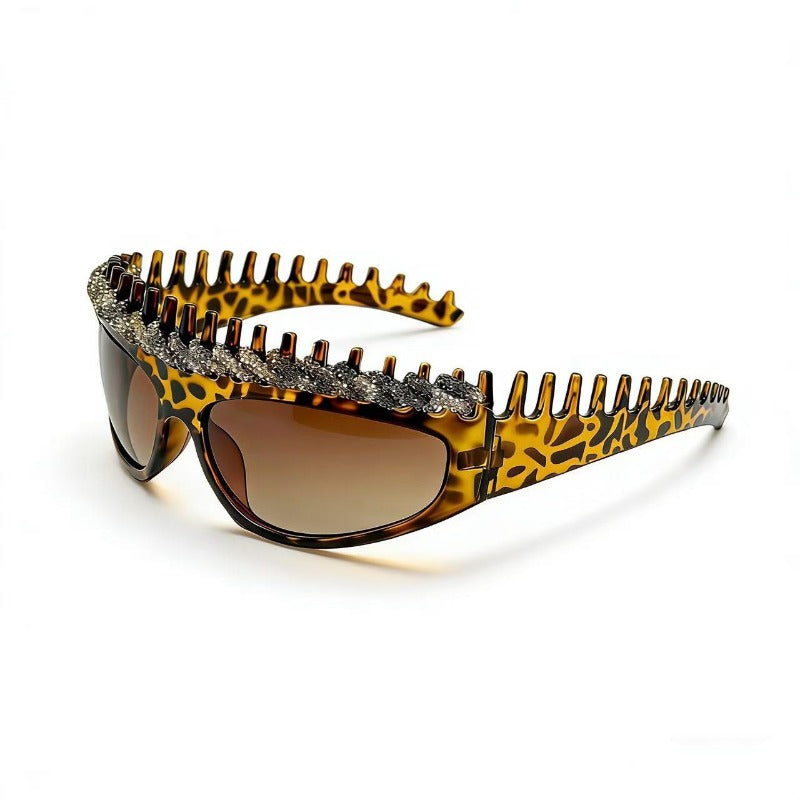 Trendy punk glasses y2k headband cat eye