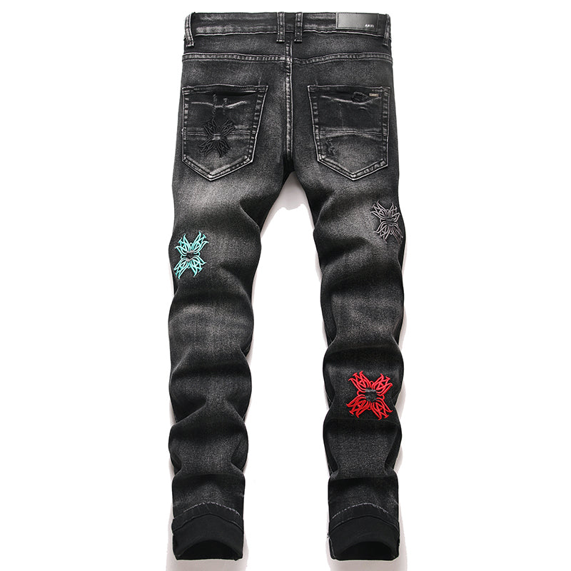 AMIRI Jeans High-quality distressed pure cotton