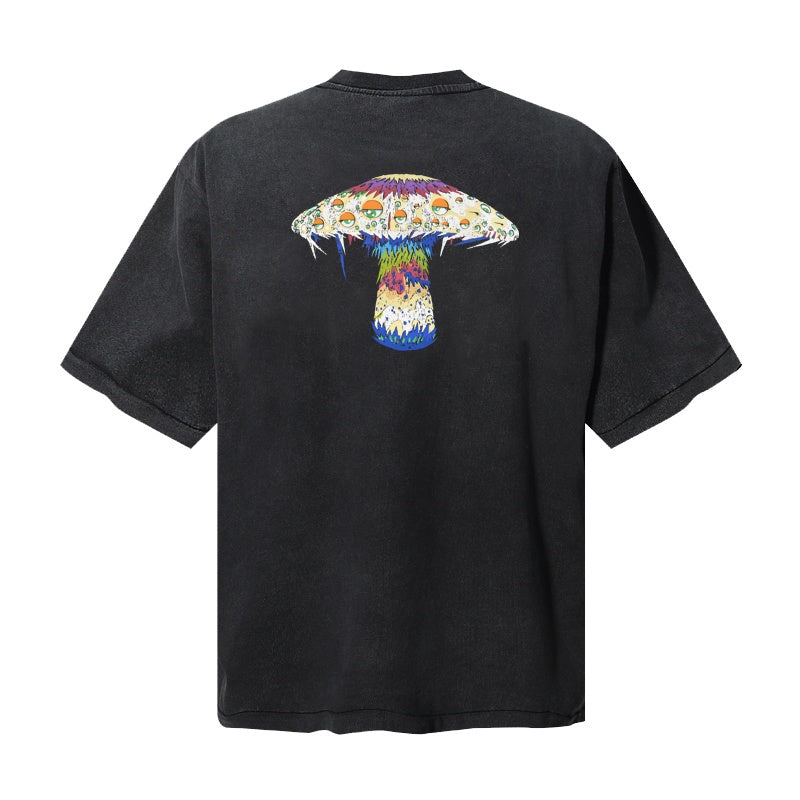 Saint Michael T Shirts Moral Panic Trippy Eyed Mushroom Graphic
