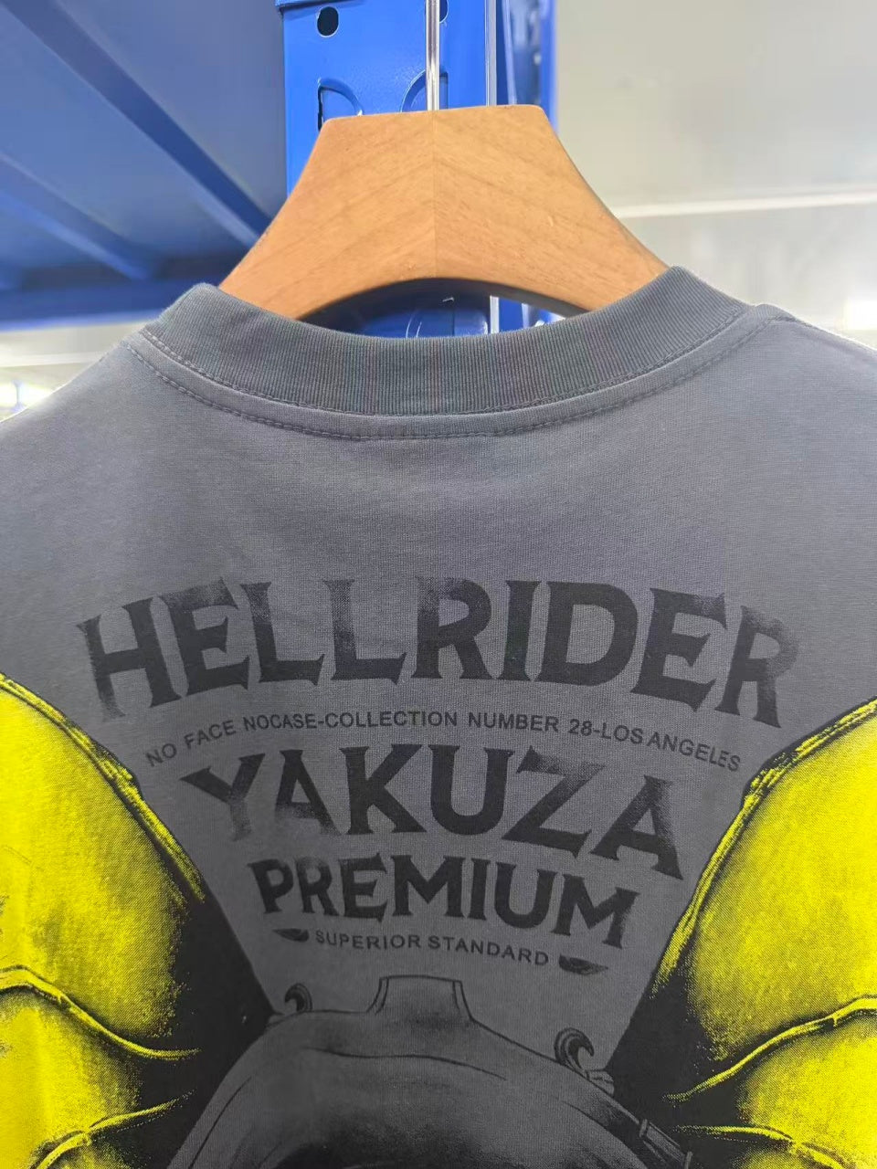 Vintage style washed summer wear T shirt Skull 260G pure cotton high-quality streetwear