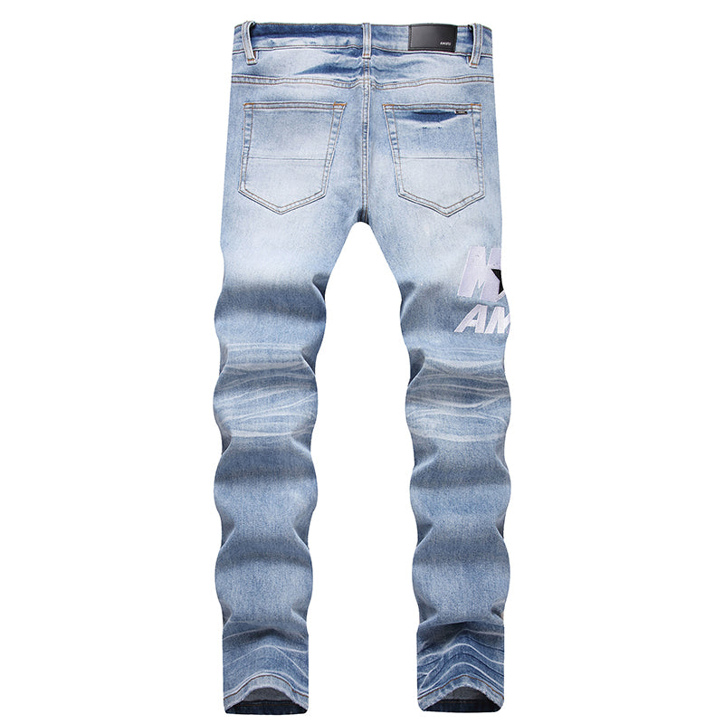AMIRI Jeans High-quality distressed pure cotton