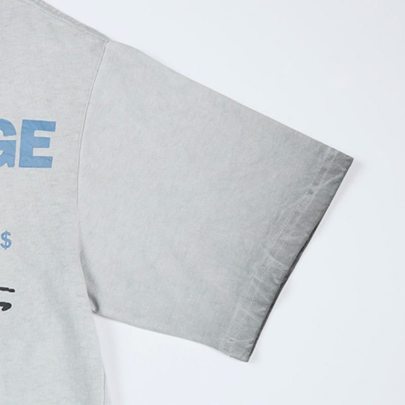 Unisex vintage T-shirts Loose-fitting vintage print