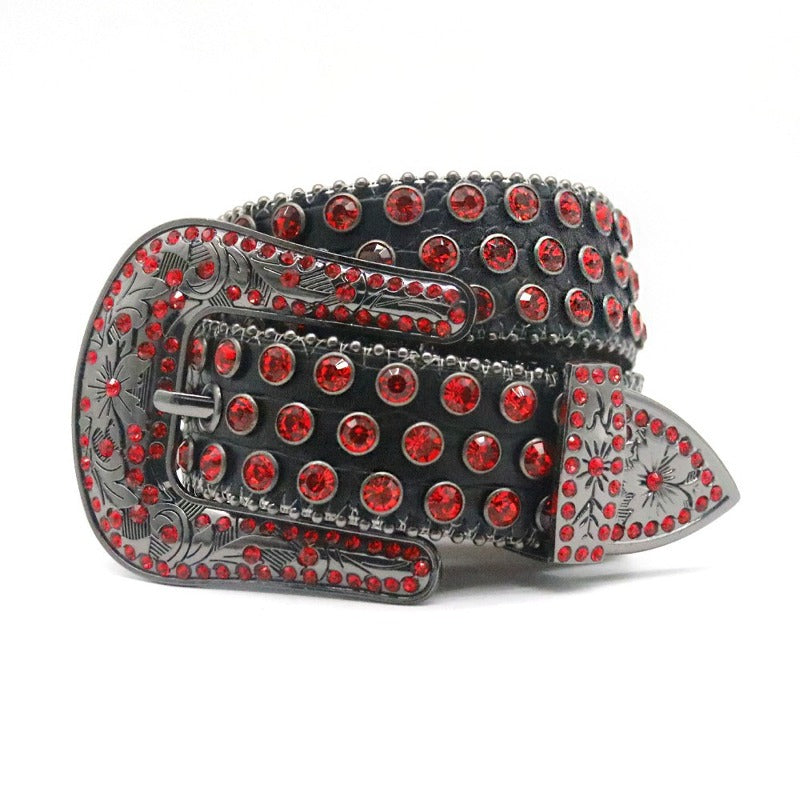 Hip-Hop Punk Rhinestone Belt Buckle
