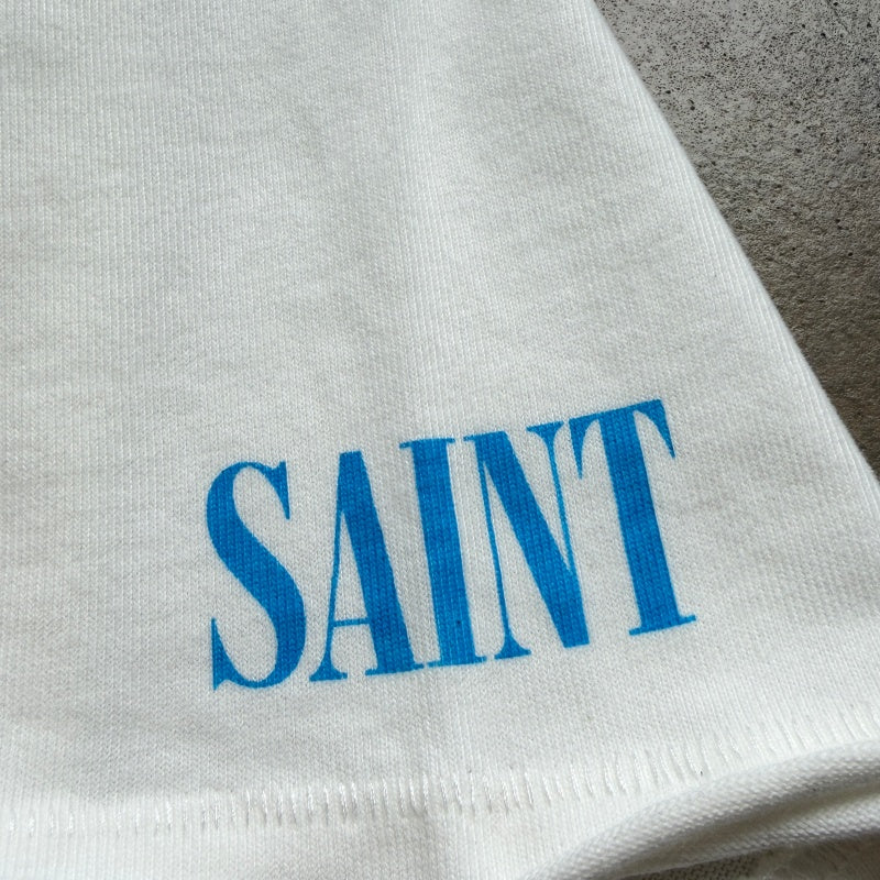 Unisex Vintage T Shirts SAINT × NIRVANA × LEGO Three-Way Collaboration Dollar Baby Limited Edition â€?Features heavyweight 320g fabric (matching the original specifications even after washing) and vintage single-stitch, top-and-bottom hem constructi