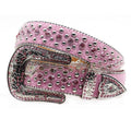 Hip-hop punk rhinestone belt punk style