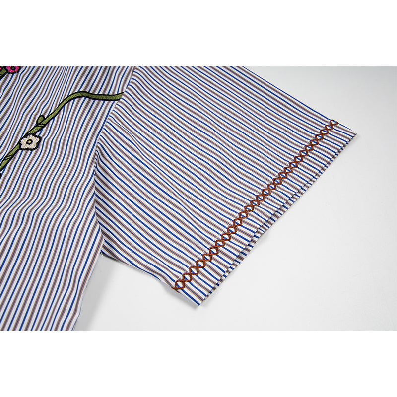 Unisex vintage T-shirt Polo shirt with a stand-up collar