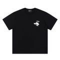 ERD T Shirts Understated Dual-Side Monochrome Outline Casual Top