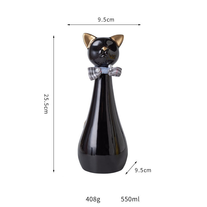 Pet Urn Ceramic Kitten Urn Commemorative Jar Pet Cat Urn Pet Cremation Jar Pet Aftercare Funeral Supplies