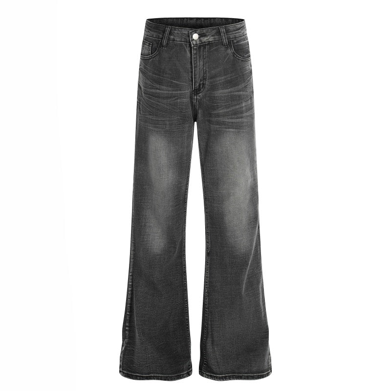 American-style streetwear harem pants Two Color Distressed Classic Outfit