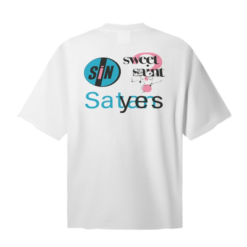 Saint Michael T Shirts Neutral Minimalist Bold Text Saint Everyday Essential Tee Print