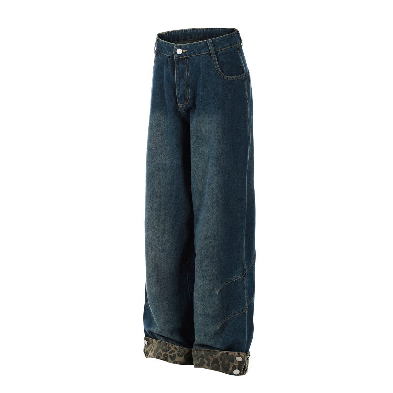 American-style streetwear harem pants Relaxed straight loose streetwear cut