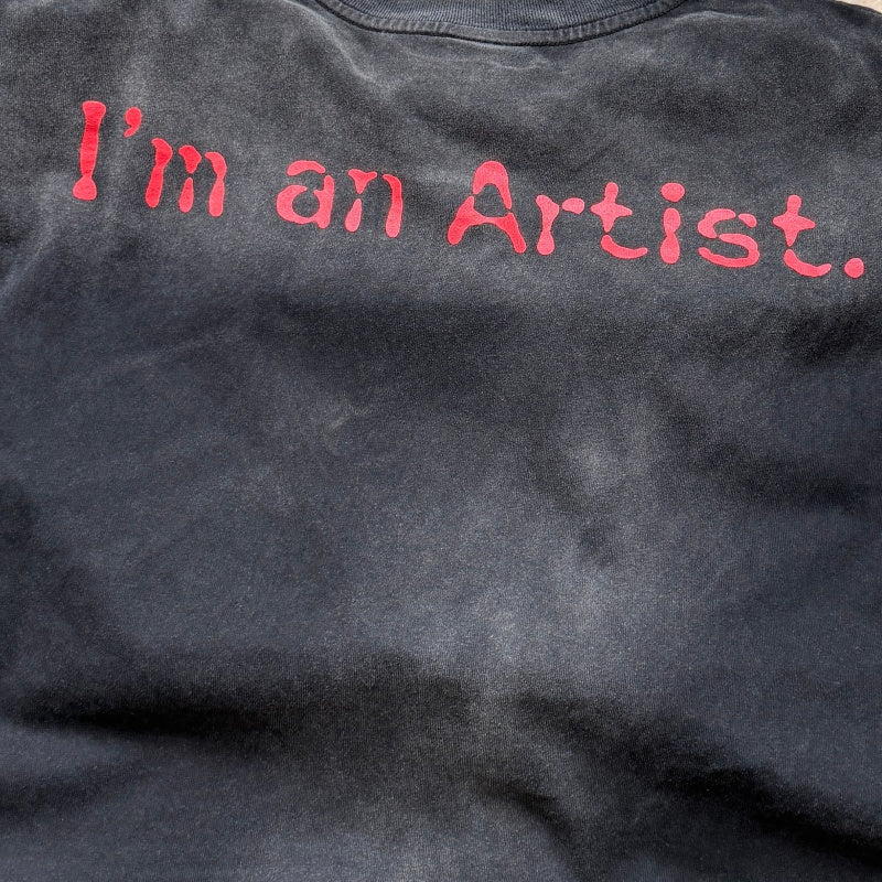 Unisex Vintage T Shirts Saint × Joker Artist Limited Edition Collaboration T-Shirt. Features authentic-spec 280g heavyweight fabric that retains its quality after washing. Crafted with vintage-style single-stitch and heaven-and-earth (blind stitc