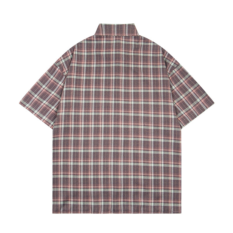 Unisex vintage T-shirt Polo shirt with a stand-up collar