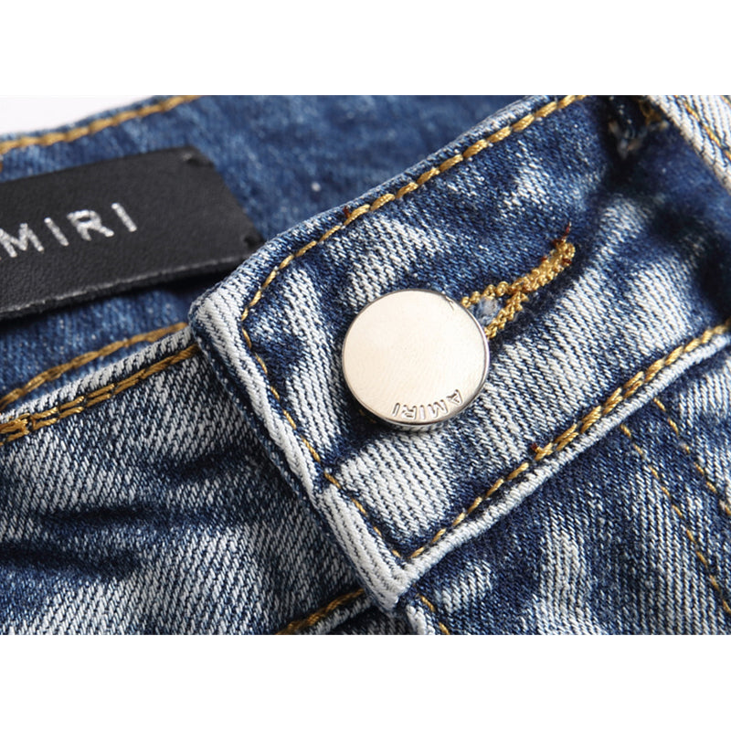 AMIRI Jeans High-quality distressed pure cotton