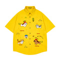 Unisex vintage T-shirt Polo shirt with a stand-up collar