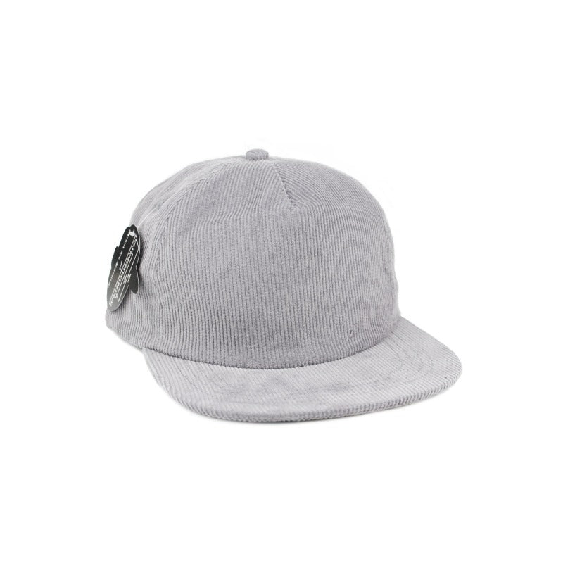 Trendy flat brimmed snapback hatscorduroy heattech breathable