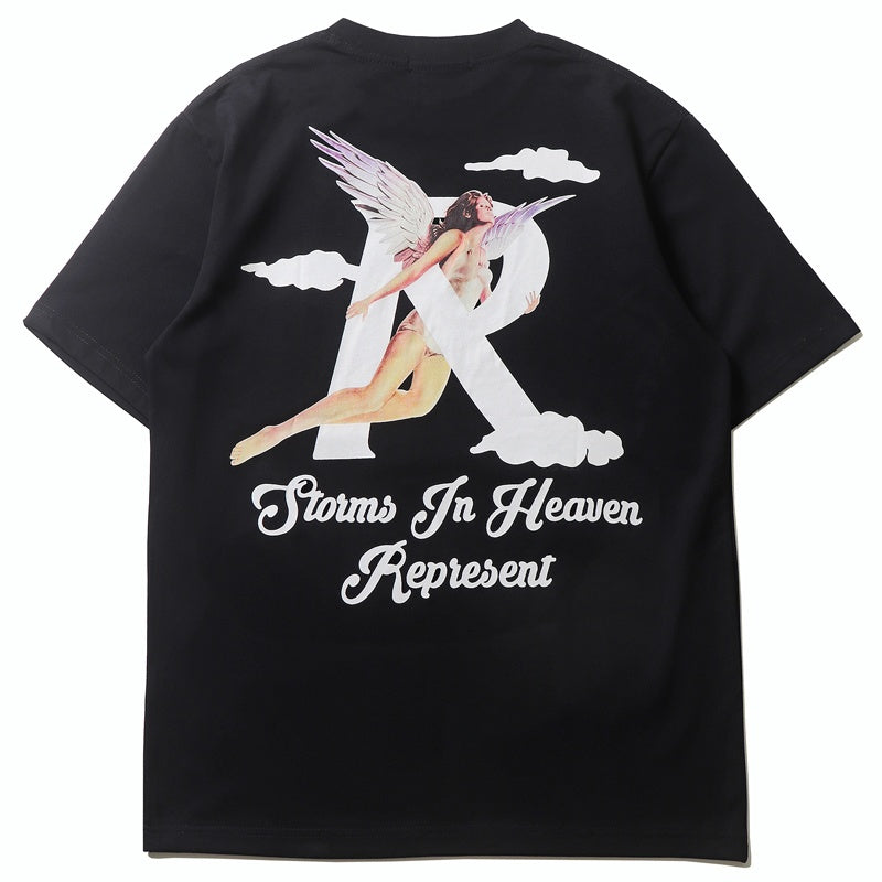Mens T-shirt Vintage REPRESENT Angel Print