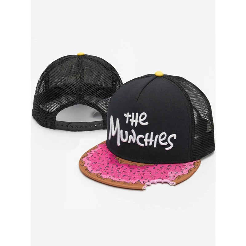 Trendy flat brimmed snapback hatsnotched gray pizza pizza