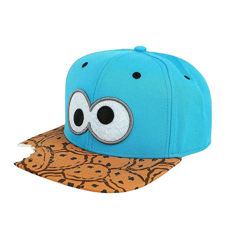 Trendy flat brimmed snapback hatscartoon men and women neutral