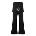 American-style streetwear harem pants Star Print Skirt Overlay Flared Garment
