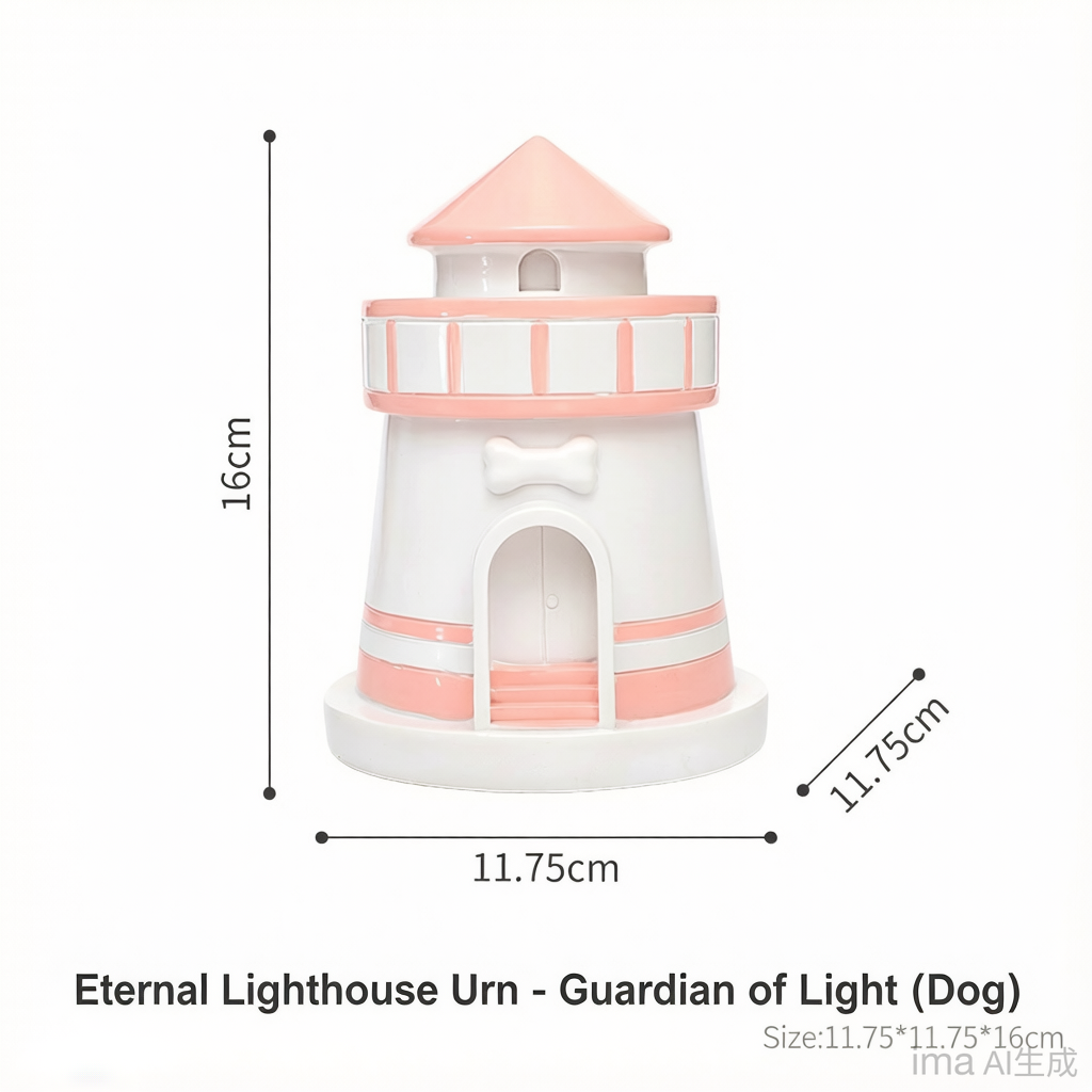 Pet Grave Marker Lighthouse Pet Urn Cat Dog Pet Funeral Cremation Memorial Storage Urn