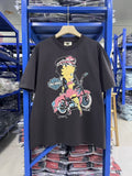 Vintage style washed summer wear T shirt 260G pure cotton high-quality streetwear