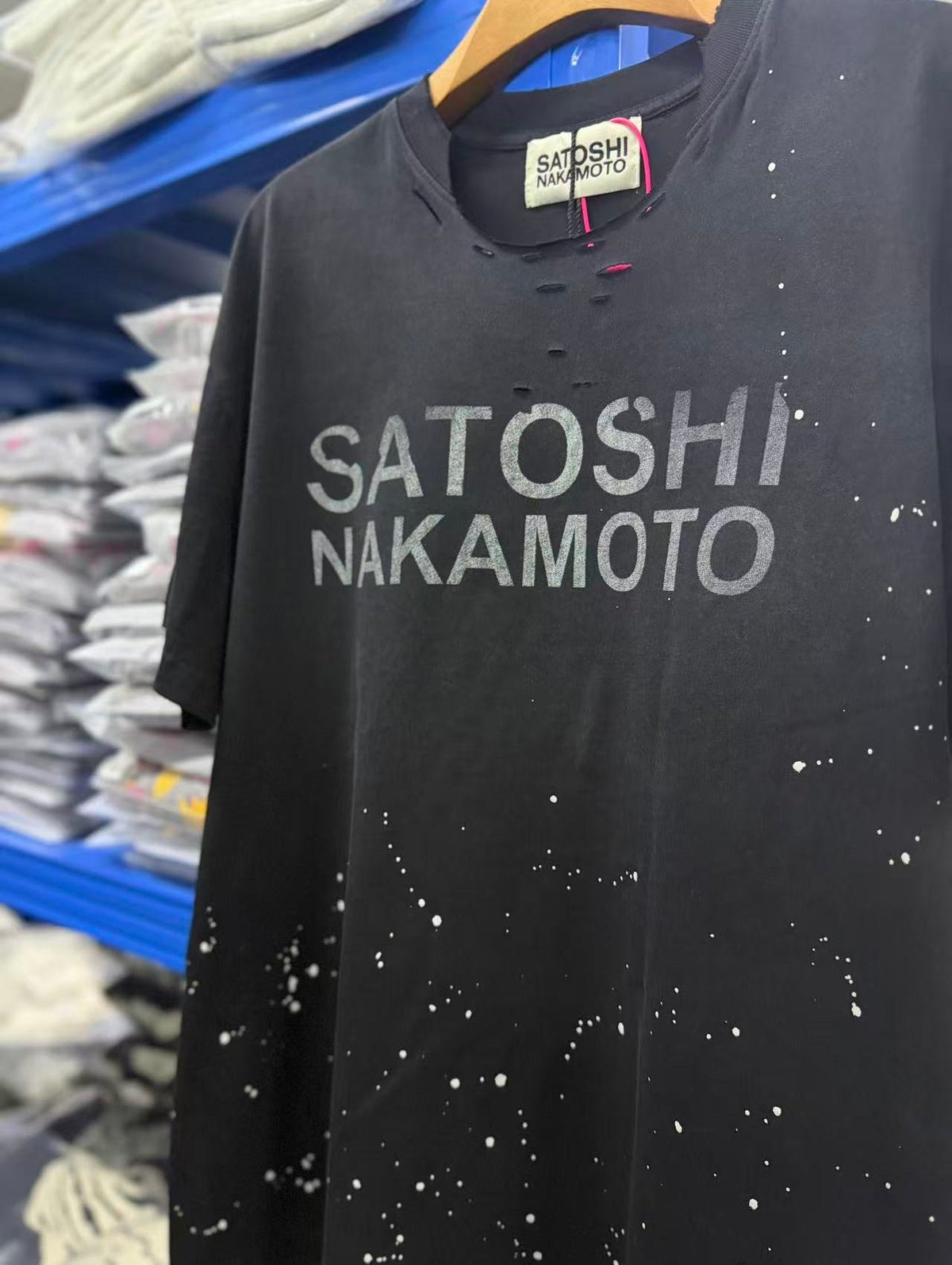 Satoshi Nakamoto t shirt High-quality heavyweight streetwear with a vintage, distressed aesthetic.