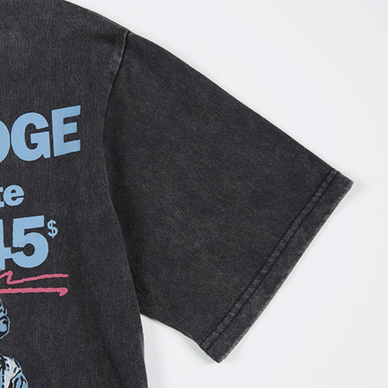Unisex vintage T-shirts Loose-fitting vintage print