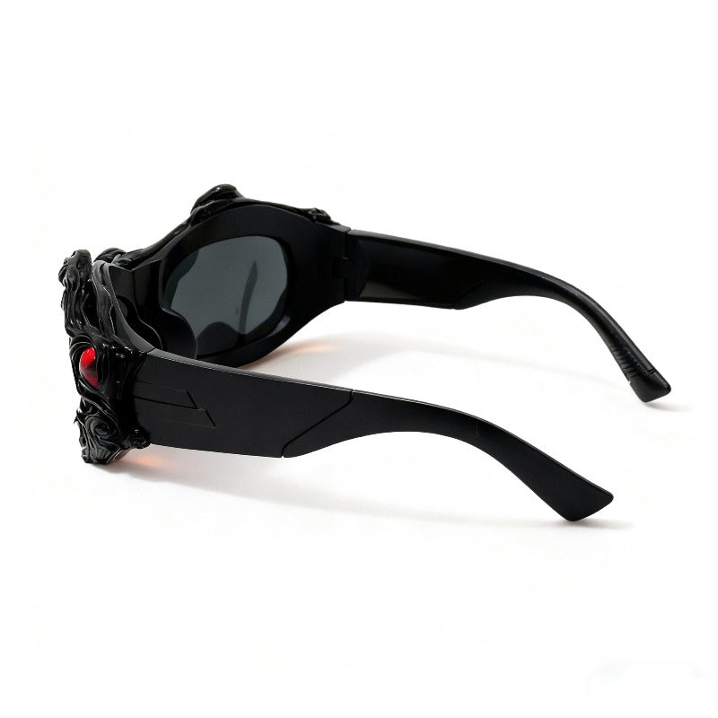 Trendy punk glasses dark gothic styley2k