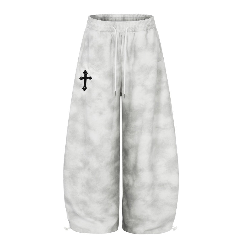 American-style streetwear harem pants Gothic Letter Print Loose Casual Wear