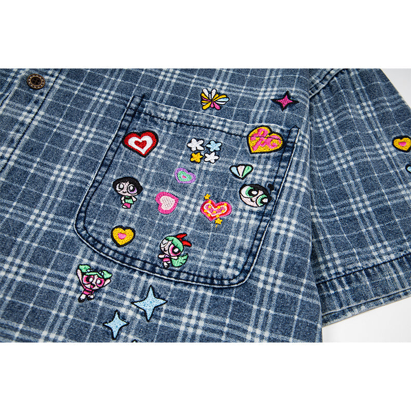 Unisex vintage T-shirt Polo shirt with a stand-up collar