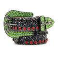 Hip-hop punk rhinestone belt baita man